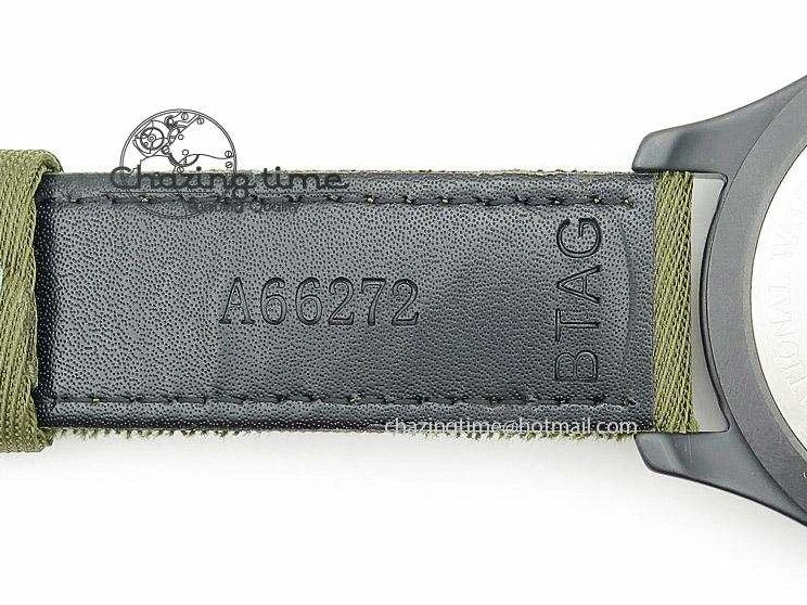 MIROTIME 0301 Big Pilot Top Gun Miramar PVD Plated Titanium on Green Nylon Strap A23J Refined 7398